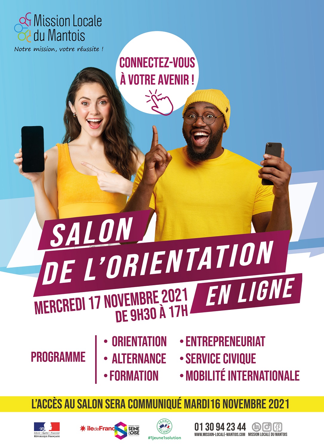 Salon de l'orientation Mission Locale du Mantois novembre 2021